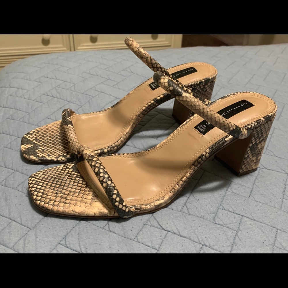 Steven by Steve Madden snakeskin sandals